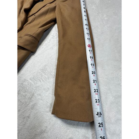 Rag & Bone Camel Double Breasted Wool Blend Blazer SZ 10 Quiet Luxury Classic - Picture 7 of 10